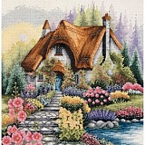 Купить недорого   Набор для вышивания Anchor "Lakeside Cottage" 31*31см, MEZ Венгрия, PCE922  в интернет магазине Фэмили хобби
