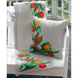 Купить недорого   Набор для вышивания Anchor: салфетка "Tulips" 36*112см, MEZ Венгрия, 9240000-02104  в интернет магазине Фэмили хобби