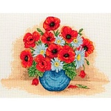 Купить недорого   Набор для вышивания Anchor "Poppy Spray" 21*29см, MEZ Венгрия, PCE879  в интернет магазине Фэмили хобби