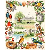 Купить недорого   Набор для вышивания Anchor "Birds Sampler" 44*35см, MEZ Венгрия, PSC52  в интернет магазине Фэмили хобби