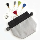 Мешочек для маркеров Lantern Moon "Cloud", ткань, серый, KnitPro, 350672